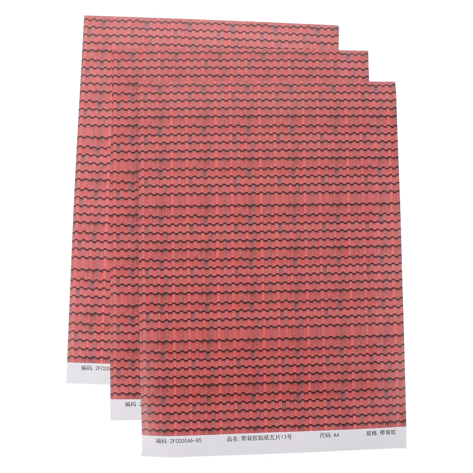 

Набор из 3 миниатюрных самоклеящихся наклеек для кровли домиков, имитация черепицы, 9,4x5,5 дюймов, для декора мини-домиков