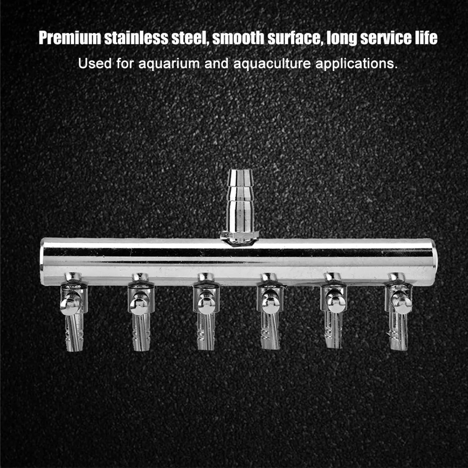 Stainless Steel Aquarium Air Splitter 8mm to 4mm Control Valve for Fish Tank - Durable & Efficient Air Distribution