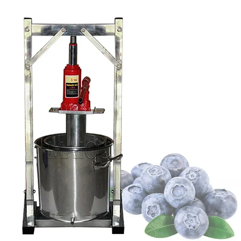 

Commercial Grape Press Food Grade Stainless Steel Large Capacity Fruit Crusher Juicer with Juice Residue Separator Detachable De