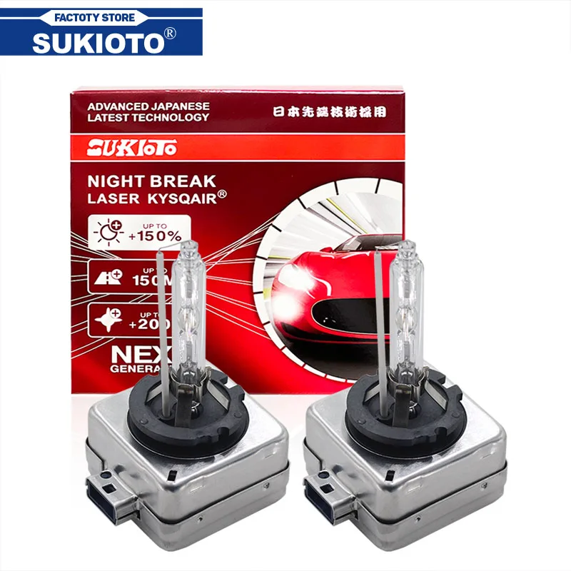 

2 шт. SUKIOTO Подлинная японская 35 Вт D8S 6000K HID ксеноновые лампы D8S 8000K 55 Вт Автомобильная фара лампа 4300K для Audi VW KIA Porsche Cayenne