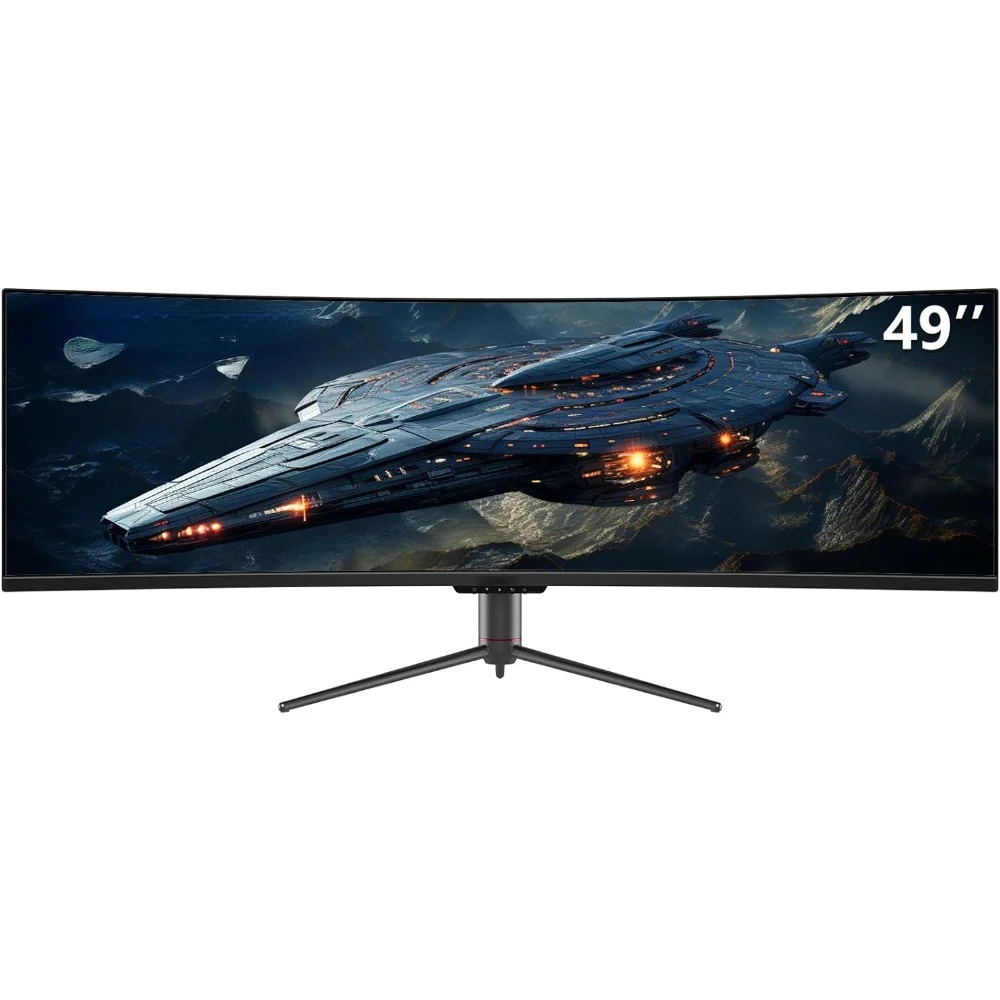 Monitor curvo para jogos, Monitor de computador, Ultrawide, QHD, 5120x1440P, R1800, 99% SRGB, HDR400, USB tipo C, 120Hz, 32:9, 49\