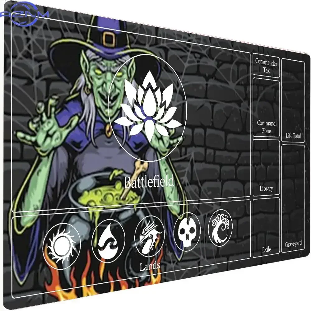 Horror Vampire Witch Mouse Pad Gothic Castle Web Grain TCG Gamming Playmat Game Duel Pads Card Battles Commander Gaming Deskpad