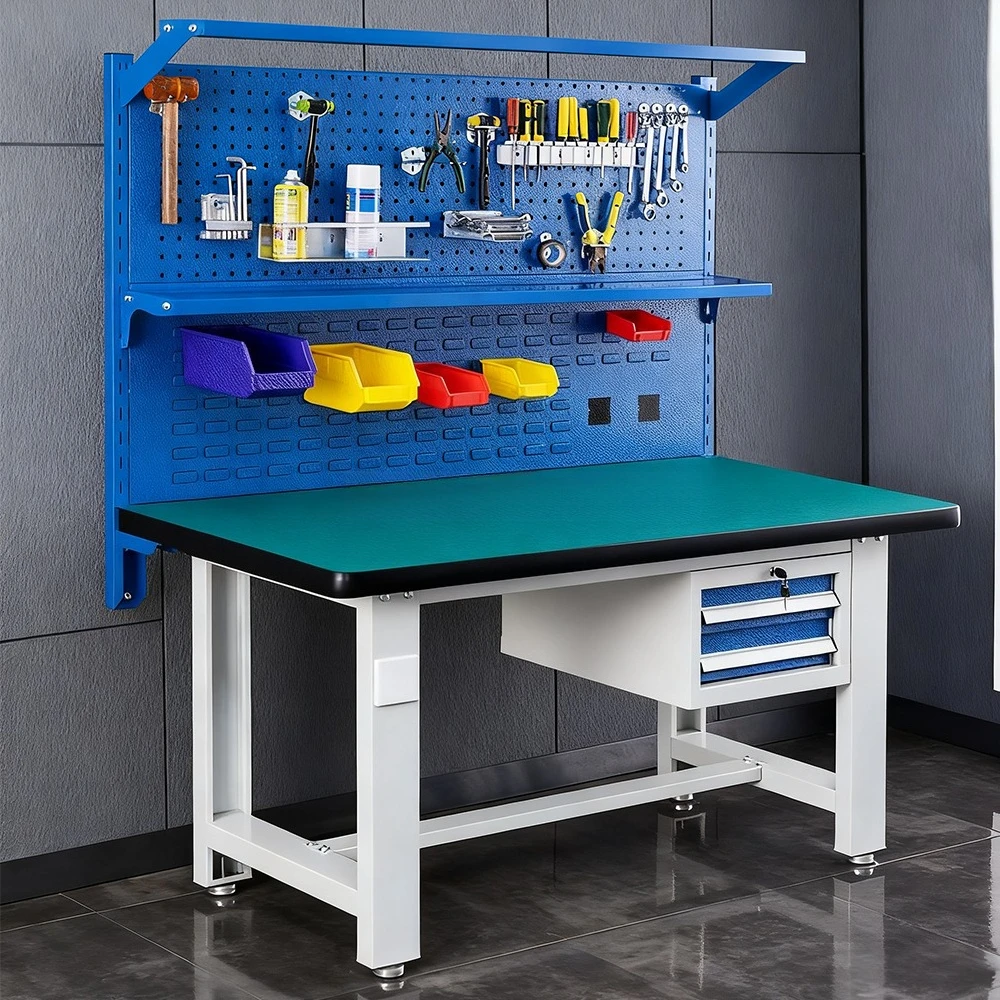 Garage  Heavy Duty Drawer Cabinet  Metal Workshop Workbench Packaging Station Workbench