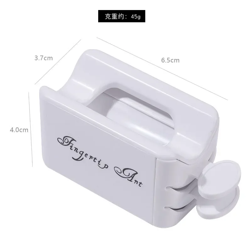 French Portable Recovery Box For Nail Glitter Powder Container Recycling Dipping Powder Dust Tray Nail Art Caviar Sequin Storage