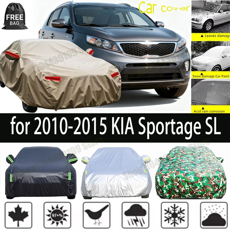 

Полный комплект чехлов для автомобиля KIA Sportage SL 2010-2015 годов выпуска, защита от солнца, УФ-излучения, дождя, снега и пыли, из ткани Оксфорд