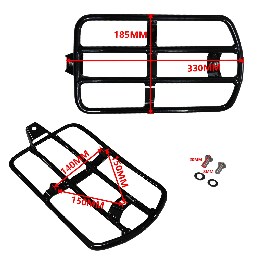 Motorcycle Luggage Rack For Indian ChifBobber Black Super Chief 2022-2025 Modification Rear Passenger Seat Rear Rack