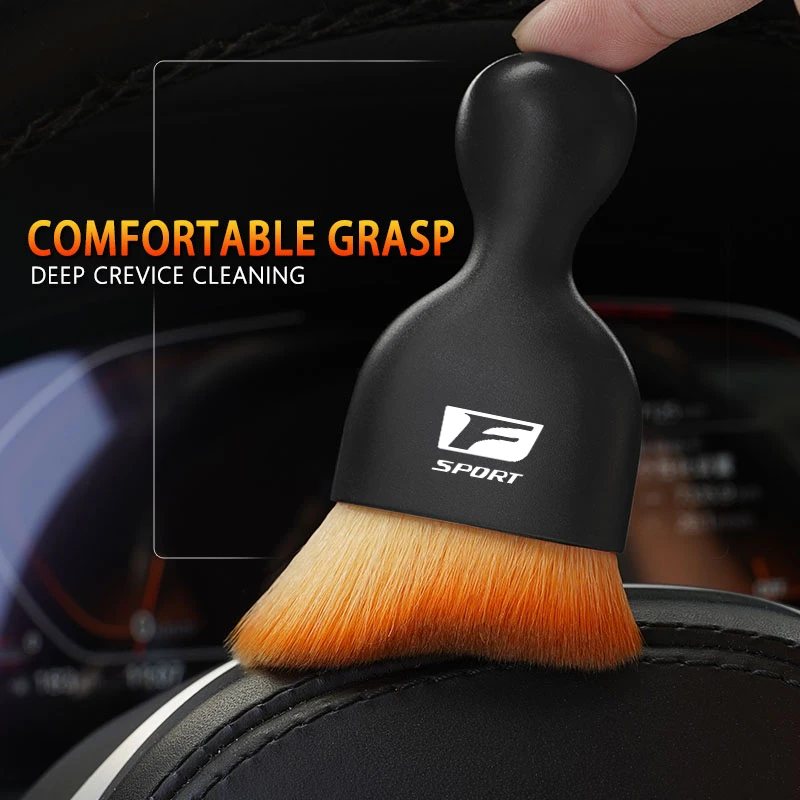 For Lexus F Sport IS250 RX350 ES350 Ct200h NX300h GS300 GX470 LX57 Car Dust Sweeping Soft Brush Washing Tools Gap Cleaning Brush view 6