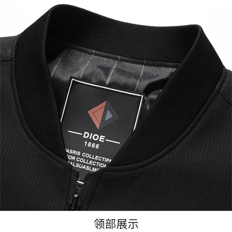 سترة بيسبول منقوشة للرجال، سترة كاجوال ذكية ممتازة، معطف ربيع خريف متوسط الوزن، ملابس خارجية كلاسيكية على طراز الأب #4