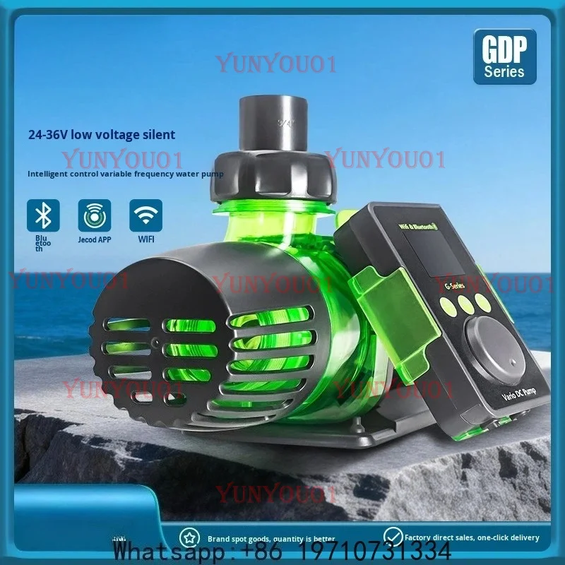 Ultra-quiet Smart Fish Tank Submersible Pump GDP1500-20000 WiFi Bluetooth Inverter Water Pumps Accessories DC24-36V