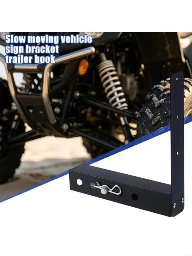  2 Inch Receiver Bracket Rear Visibility for Slow Moving Vehicle Warning Sign