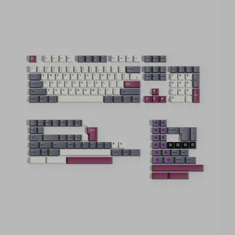 gmk dg keycaps pbt dye sublimation key caps perfil cereja interruptor mx double b split barra de espaco 7u conjunto 01