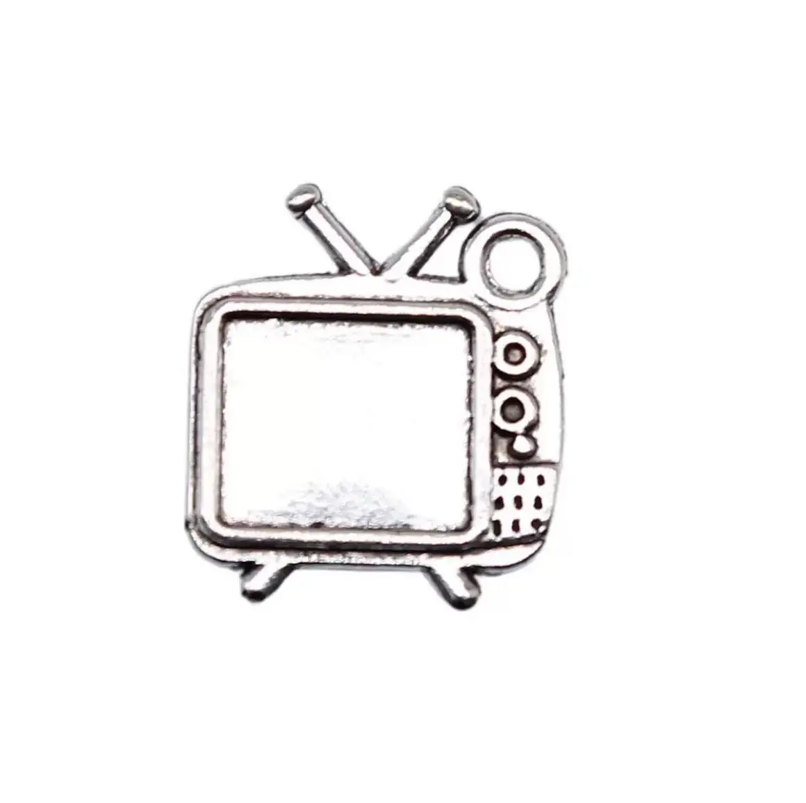 25pcs 15*13mm  Vintage & classic television design charms for handmade accessories DIY Zinc alloy metal   HW3408