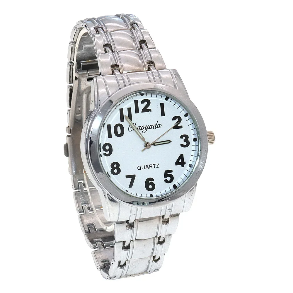 Montre-bracelet à quartz en acier inoxydable pour femme, montres-bracelets décontractées d'affaires, mode couple, luxe