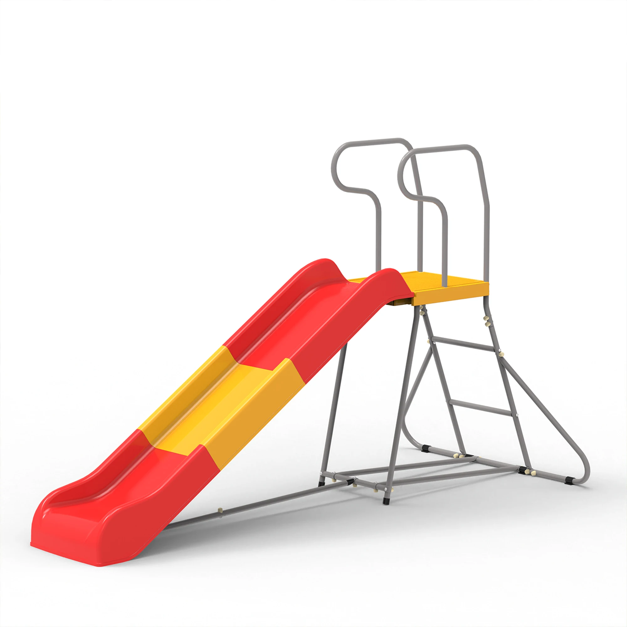 Safe Multifunction Toddler Outdoor Playhouse Slide, Kids Playground Single Slide Toy, Climber Playset Fun Sliding Activity Play