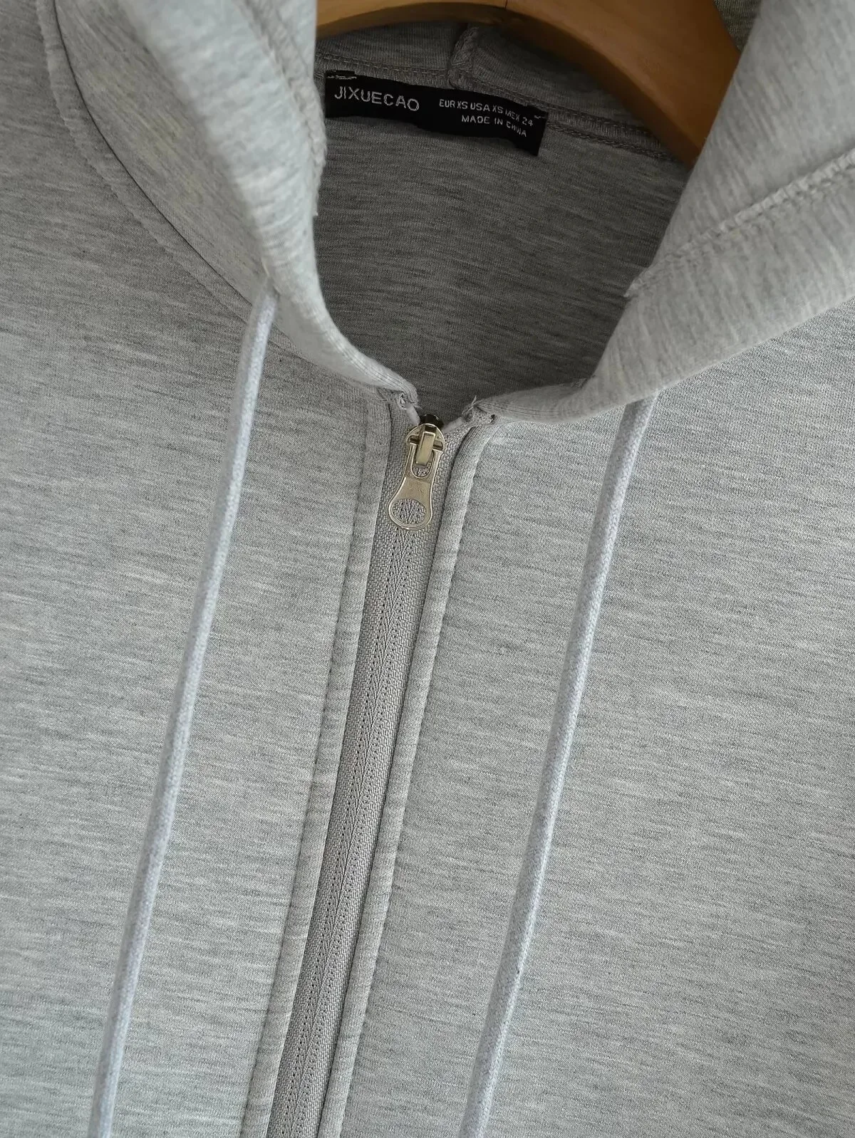 Herbstliche Damen-Freizeitjacke mit Kapuze, lockerer Oversize-Schnitt, Reißverschluss-Hoodie, Sweatshirt, einfarbiger Mantel, schicke Oberbekleidung für Bürodamen, Oberteile – Detail 6