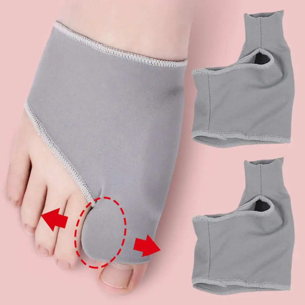 1 Pair Wear-resistant Bunion Relief Adjustable Bunion Splint Sock Elastic Hallux Valgus Corrector Non-slip for Unisex