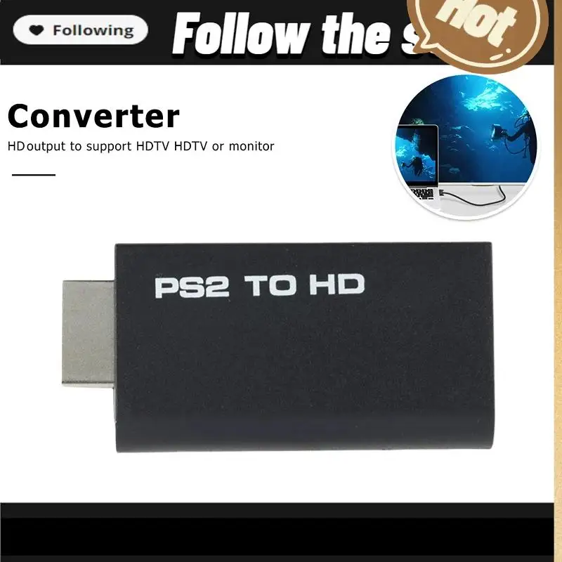 ل PS2 إلى HDMI متوافق الصوت والفيديو محول محول ل 480i/480p/576i مع 3.5 مللي متر إخراج الصوت لجميع وسائط العرض PS2
