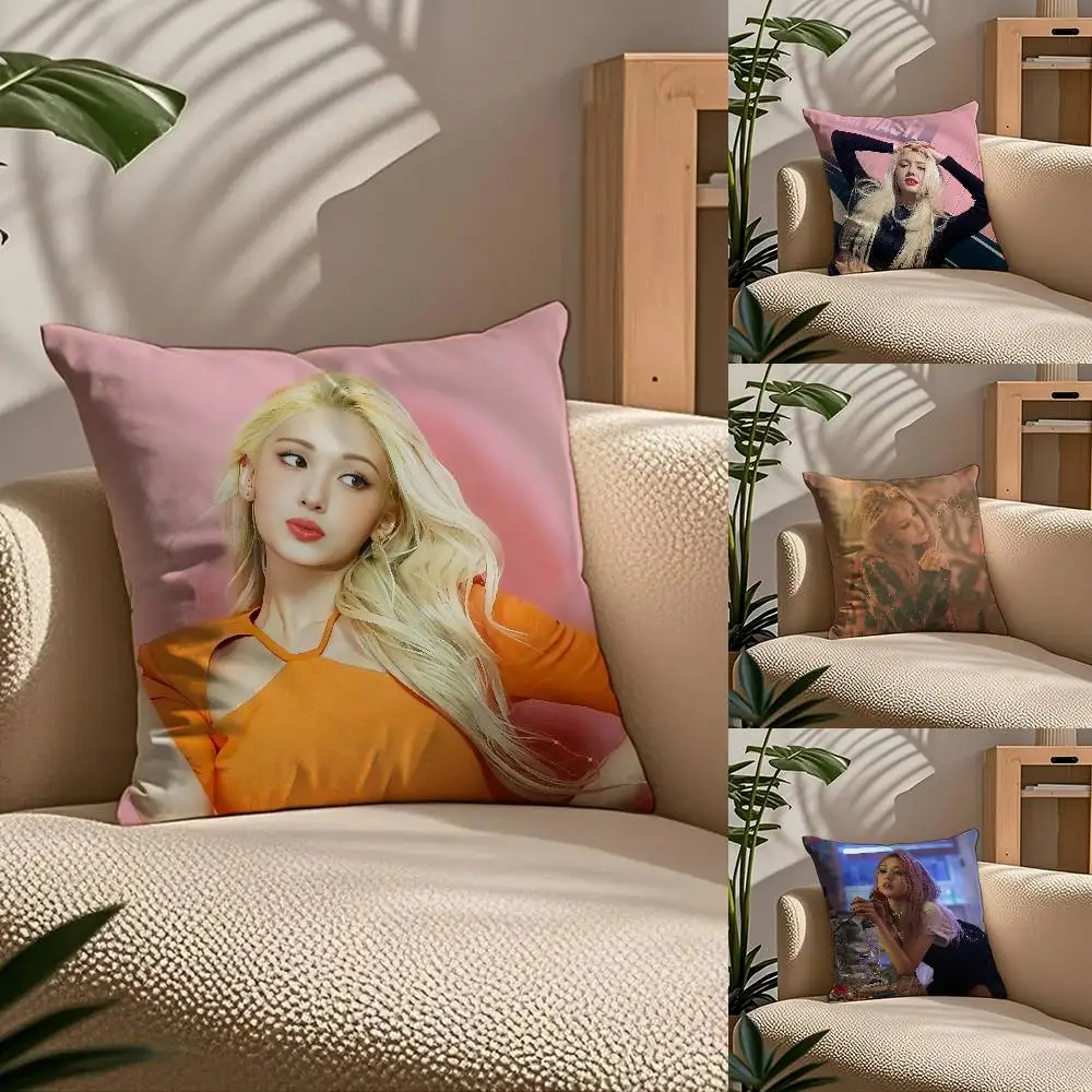 

Singer S-S-Somi Pillow Case Comfort Sofa Bed Silky Elegant Invisible Zipper Custom Decorative Cushion Cover