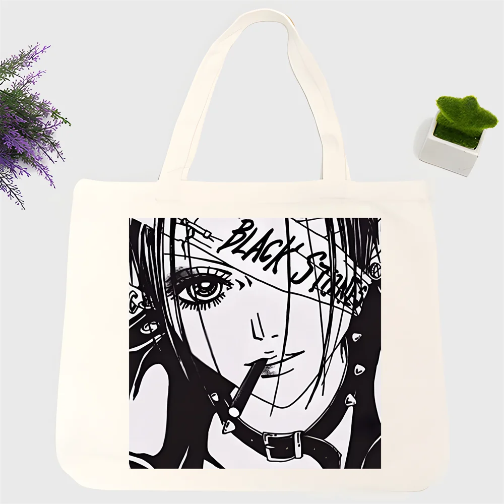 

Anime Nana Osaki Manga Design Shoulder Canvas Bags Large Capacity College Harajuku Handbag Women Bag Shopping Bag