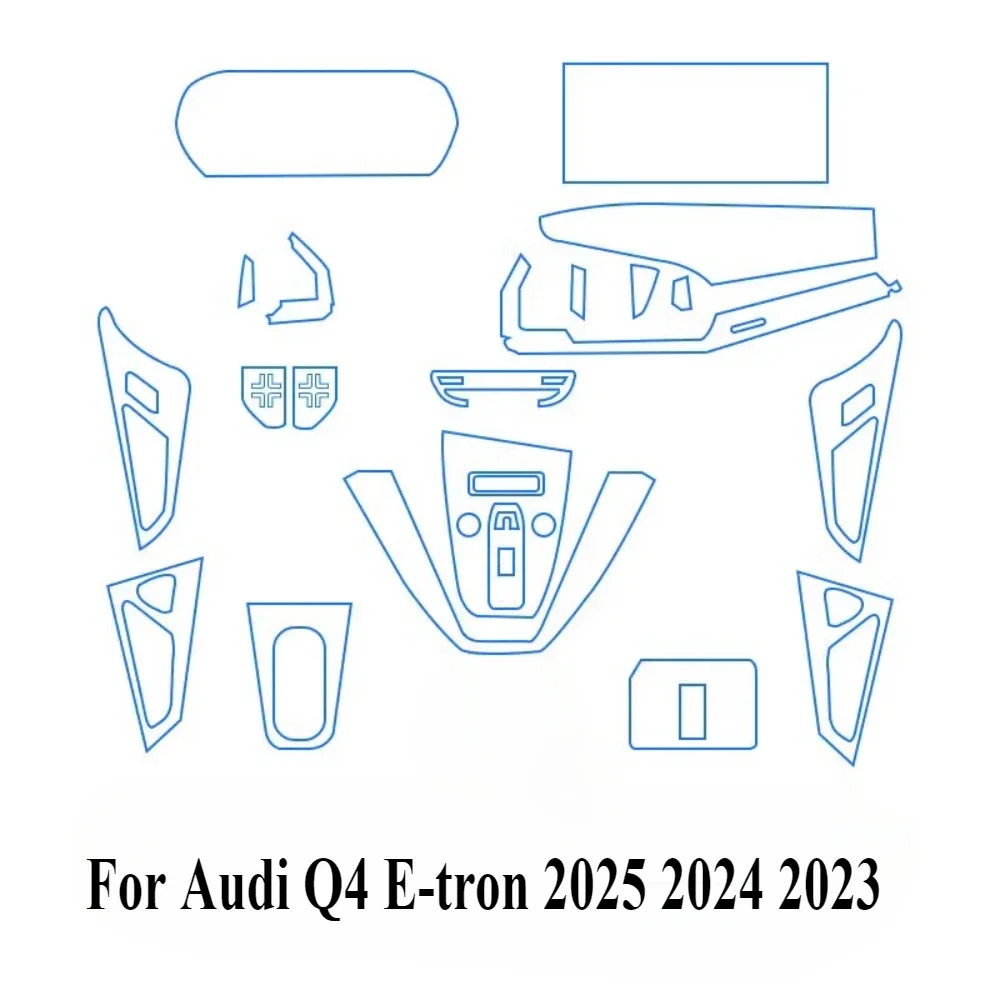 

Защитная пленка для Audi Q4 E-tron 2025 2024 2023, аксессуары PPF, интерьерная прозрачная навигационная панель из ТПУ, центральная консоль