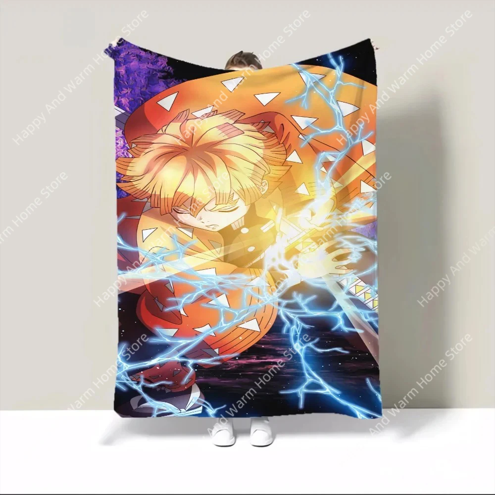 

Одеяла на заказ, украшение для дивана, вязаное клетчатое одеяло для мальчиков «Убийца демонов», большие одеяла 200x300, роскошные одеяла для дивана