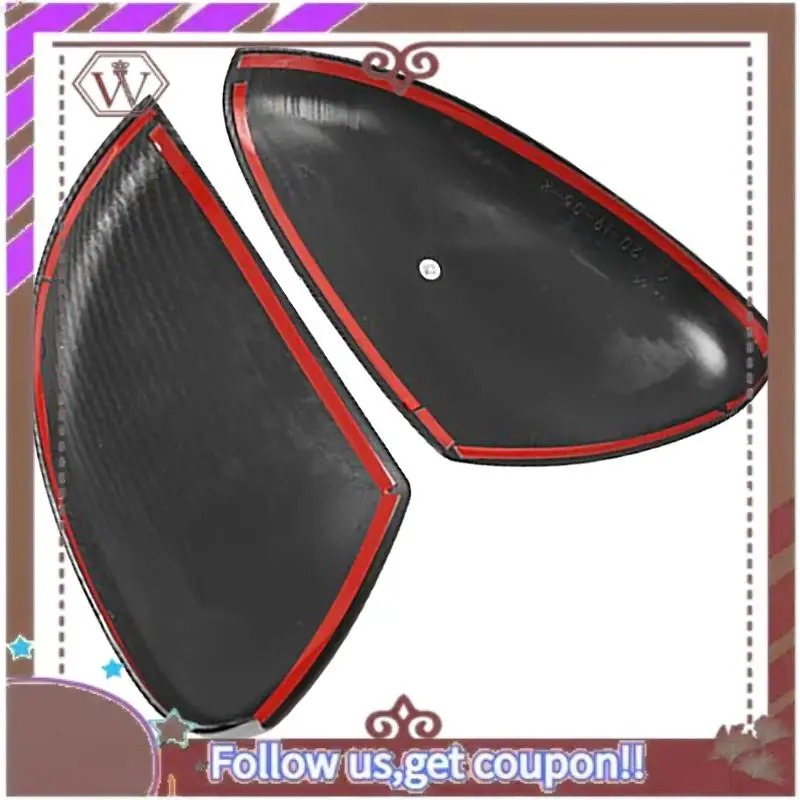 

A57E-For Honda Fit Jazz 2020 2021 ABS Carbon Fiber Rearview Side Door Mirror Cover Car Exterior Accessories
