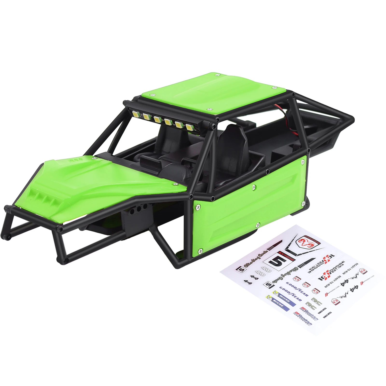 Plastic Buggy Body Shell Chassis Kit for RC Crawler TRX4M 1/18 RC Car Upgrade Part