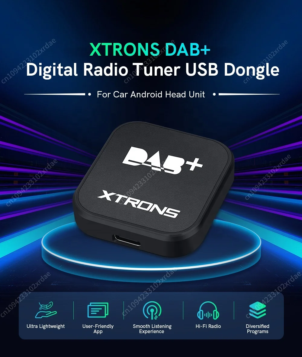 XTRONS DAB موالف الراديو الرقمي USB دونغل لوحدة رأس ستيريو السيارة التي تعمل بنظام أندرويد ملحقات السيارة USBDAB04 #2
