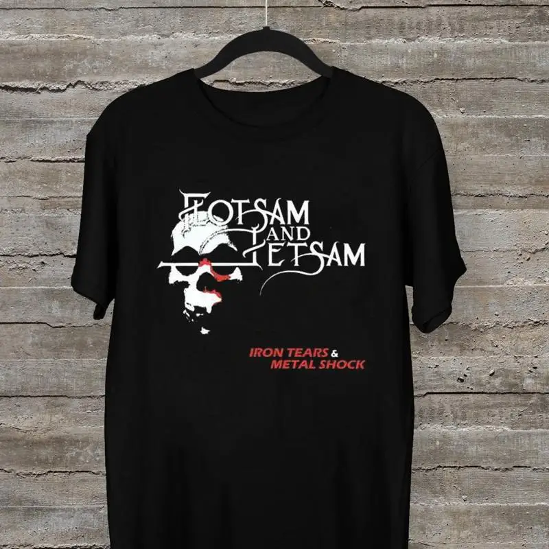 

Flotsam And Jetsam Äì Iron Tears Metal Shock Черная футболка всех размеров AE153