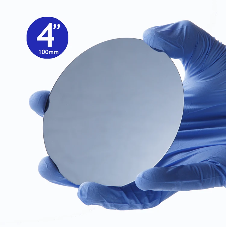 

Prime grade 4 inch wafer IC high purity single crystal polished silicon wafer experimental electron microscope coating, spot