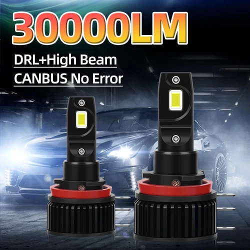 Imagen 1 del producto 300W H15 lámparas delanteras 30000LM Canbus sin Error bombillas de faros LED 6000K blanco Turbo faros de coche 12V Plug And Play luces de coche