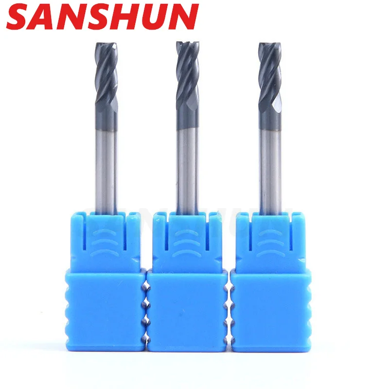 HRC50 tungsten steel end milling cutter with 4-blade nano coated hard alloy for CNC mechanical workshop extended milling cutter