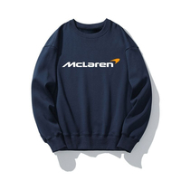 F1 McLaren Team Round Neck Hoodie for Men and Women Racing Fans, Casual Pullover, Long Sleeved, Autumn and Winter Trend