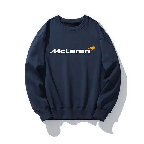 F1 McLaren Team Sudadera con capucha de cuello redondo para hombres y mujeres, fanáticos de las carreras, jersey informal, manga larga, tendencia de otoño e invierno