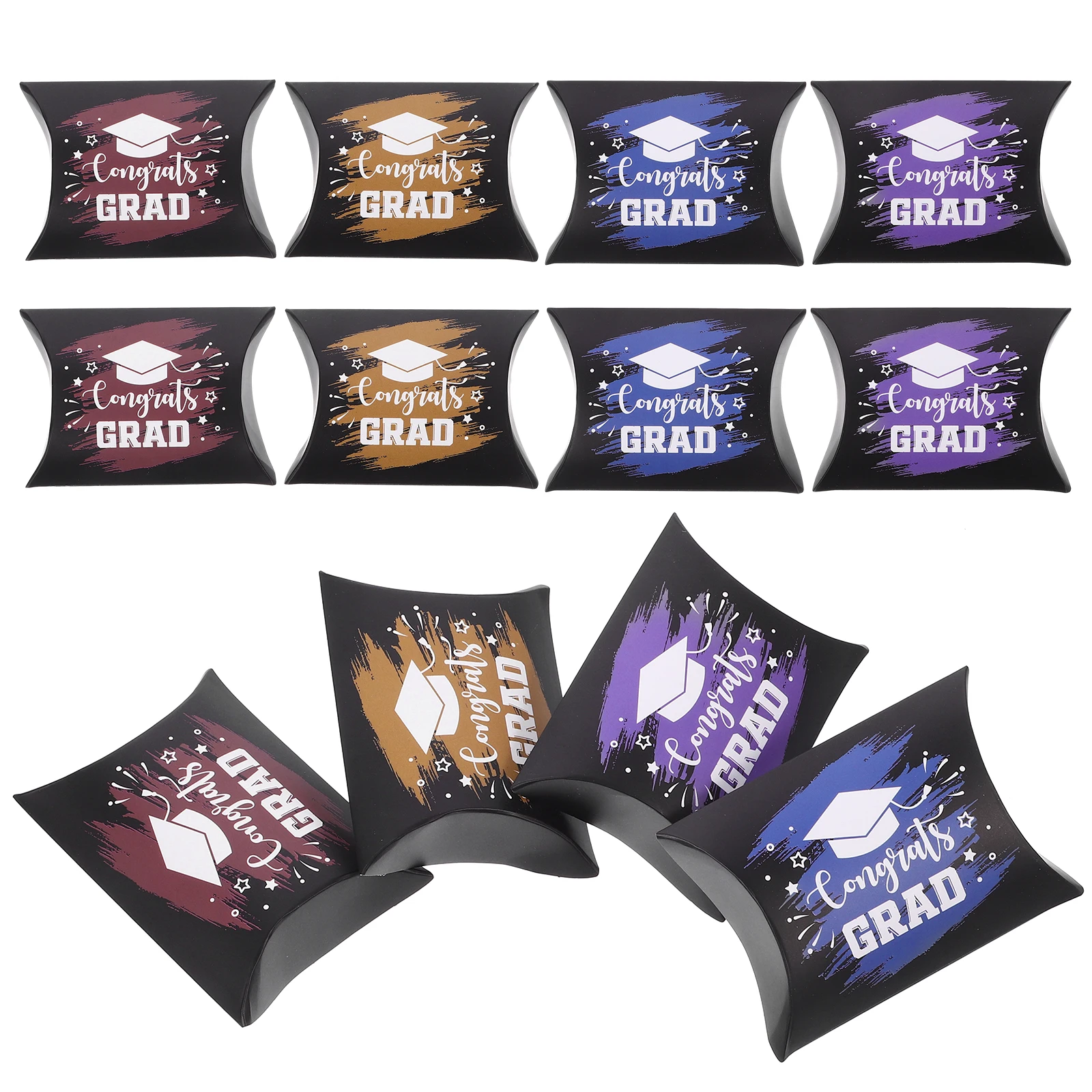 

40pcs Bachelor Hat Candy Box Gift Packaging Graduation Party Favor Paper Container Sweet Holder Candy Case Present Box