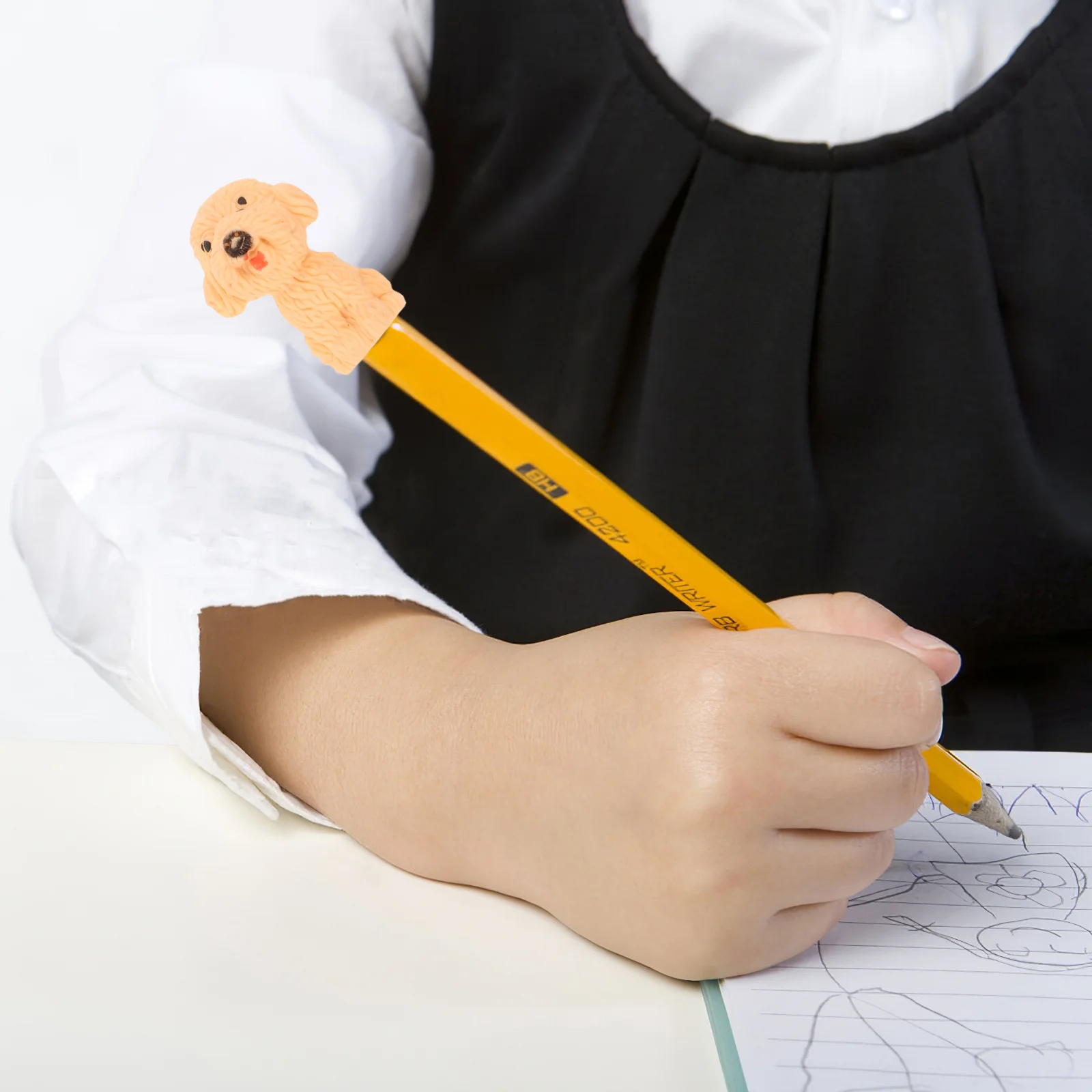 

7Pcs Dog Erasers Cute Animal Design Pencil Erasers for School Kids Students Creative Portable Stationery Supplies Drawing Tools