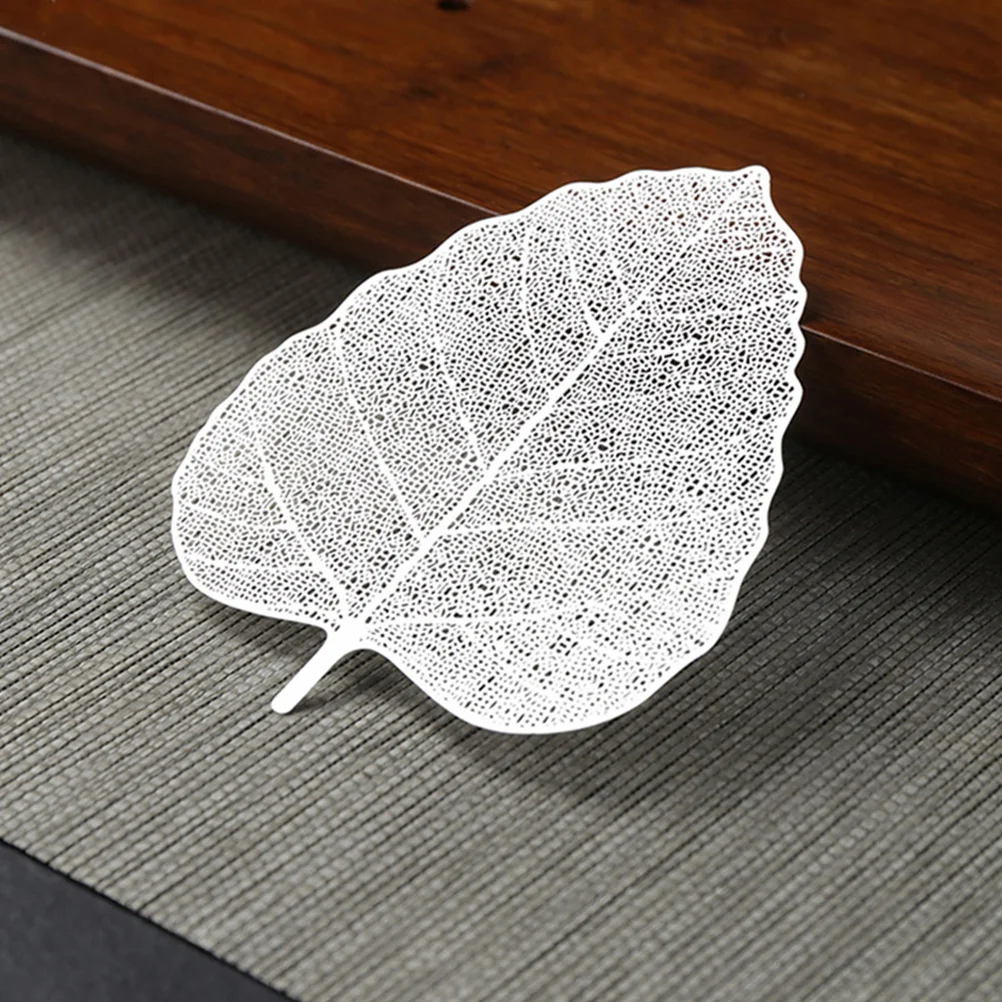 

4 Pcs Stainless Steel Tea Filter Leaf Shaped Infuser Fine Strainer for Loose Leaf Tea Ceramics Accessories Silver Color