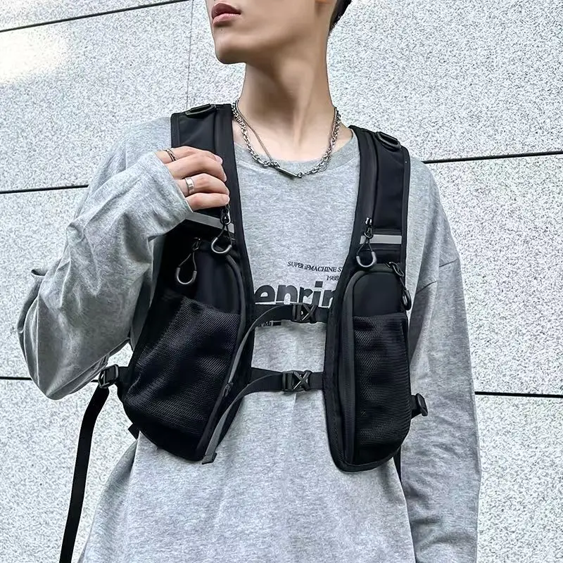 

Высококачественный функциональный тактический жилет, светоотражающие сумки для хранения мобильных телефонов, рюкзак, жилет, карманная сумка, подходящая для езды на велосипеде, бега