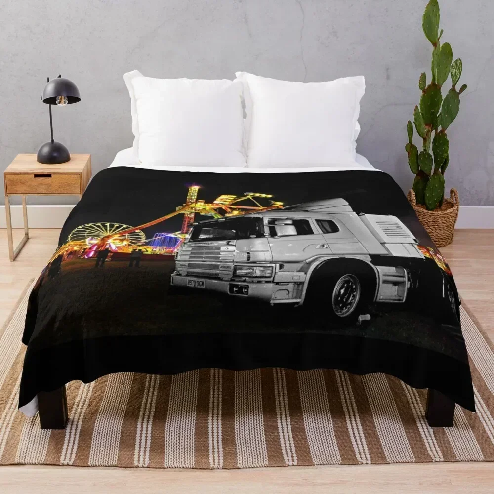 Truck n rides Throw Blanket Faux Fur Soft Warm Blanket for Bed