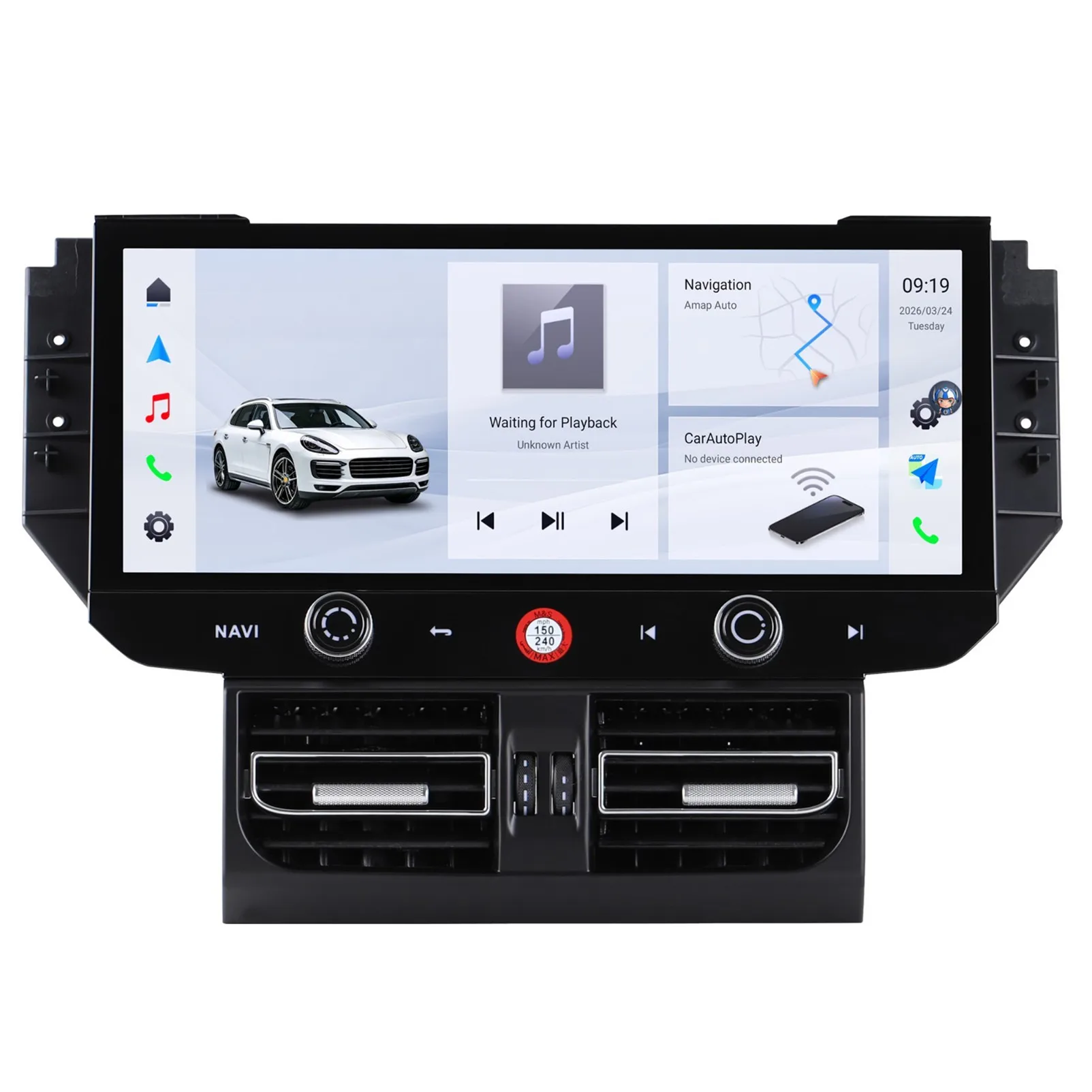 12.3 Inch Car Dvd Player Android Radio Touch Screen Gps Navigation Carplay Macan 2014-2017
