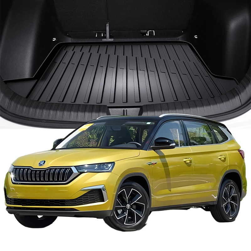 Upgrade TPE Car Rear Trunk Mats Storage Pads Cargo Tray Dustproof Waterproof Protecion Cushion For SKODA KAMIQ 2018-2024