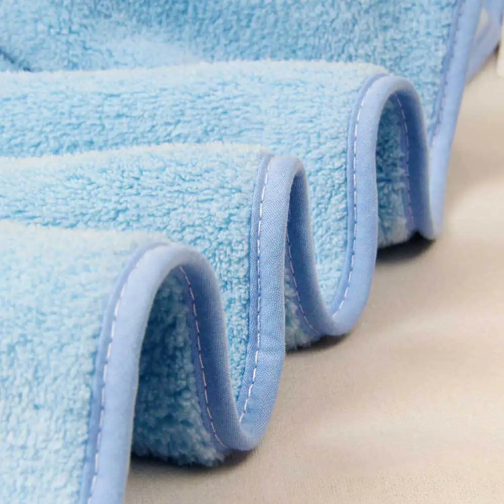 

Coral Fleece Bath Towel 120x100cm Soft Absorbent Lightweight Home Hotel Spa Quick Drying Comfortable Blue