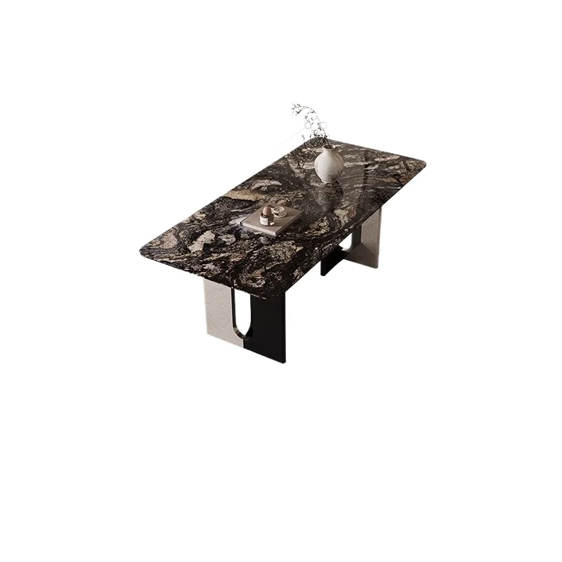 Japanese Design Dining Tables Square Decoration Black Modern Dining Tables Kitchen Luxury Mesas Redondas De Comedor Furniture