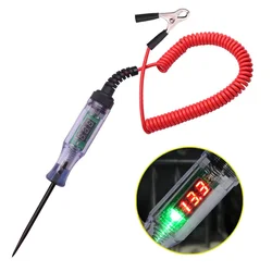 Car Voltage Circuit Tester 6V/12V/24V Digital Display Electric Pen Probe Pen Circuit Detection Pen Automobile Diagnostic Tools