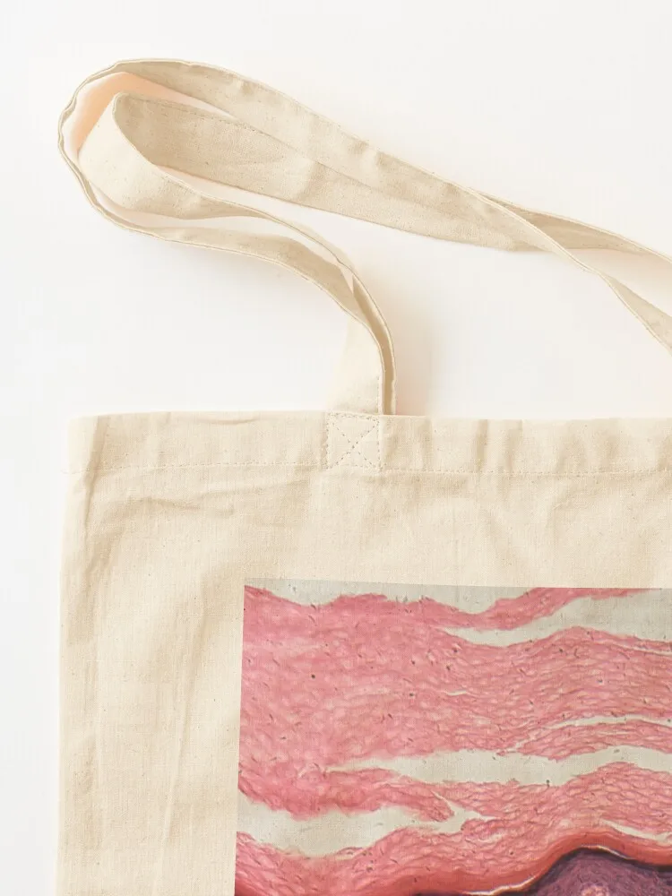 Human skin with sweat glands under the microscope Tote Bag bags for women Canvas stote bag university shopper bag