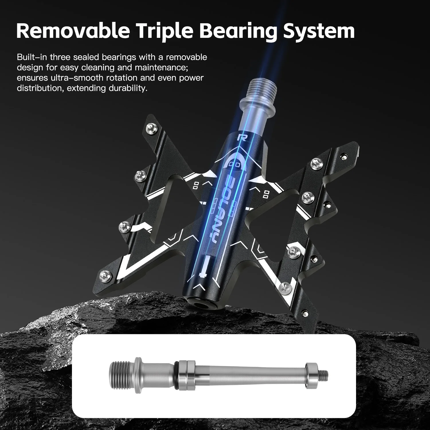 Велосипедные педали BOALNY, 3 подшипника, сверхлегкие алюминиевые 16-контактные герметичные подшипники, дорожные педали Mtb, нескользящая педаль, аксессуары для велосипеда