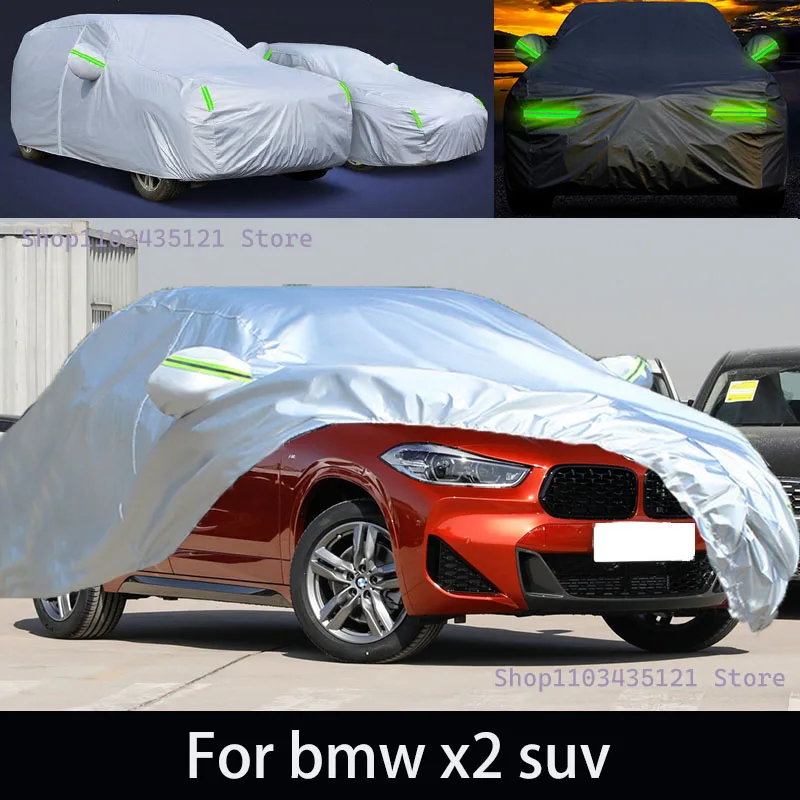 

For bmw x2 suv Outdoor Protection Full Car Covers Snow Cover Sunshade Waterproof Dustproof Exterior Car accessories