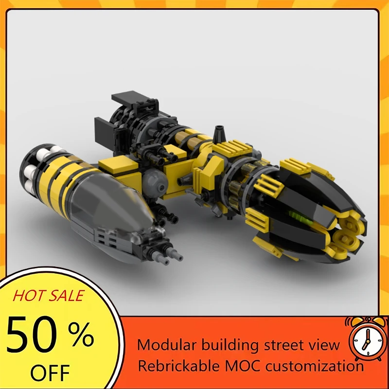 

293PCS Popular Space War Movie Model MOC Building Bricks Spaceship Modular Technology Gifts Holiday Assemble Children Toy Suit
