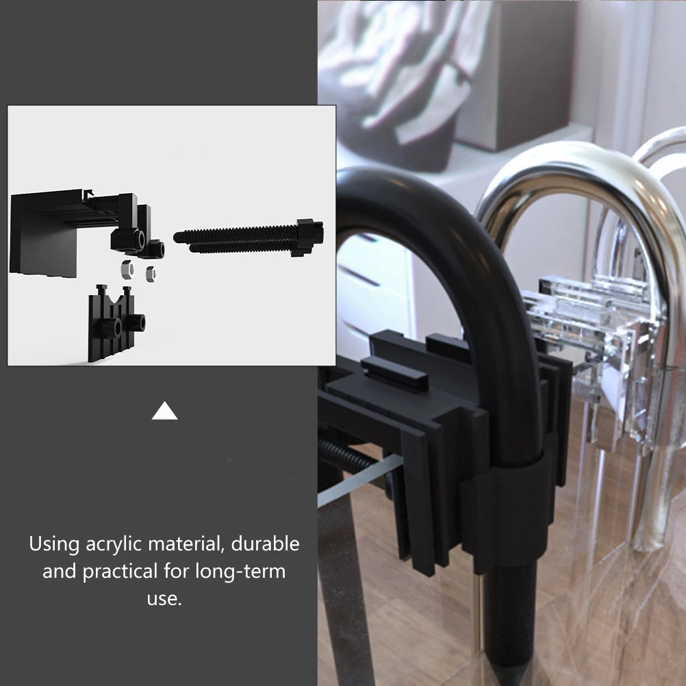 

2Pcs Water Pipe Holder Clip Stable Acrylic Fish Tank Clips Aquarium Pipe Fixed Clips Easy Install Fish Tank Tools