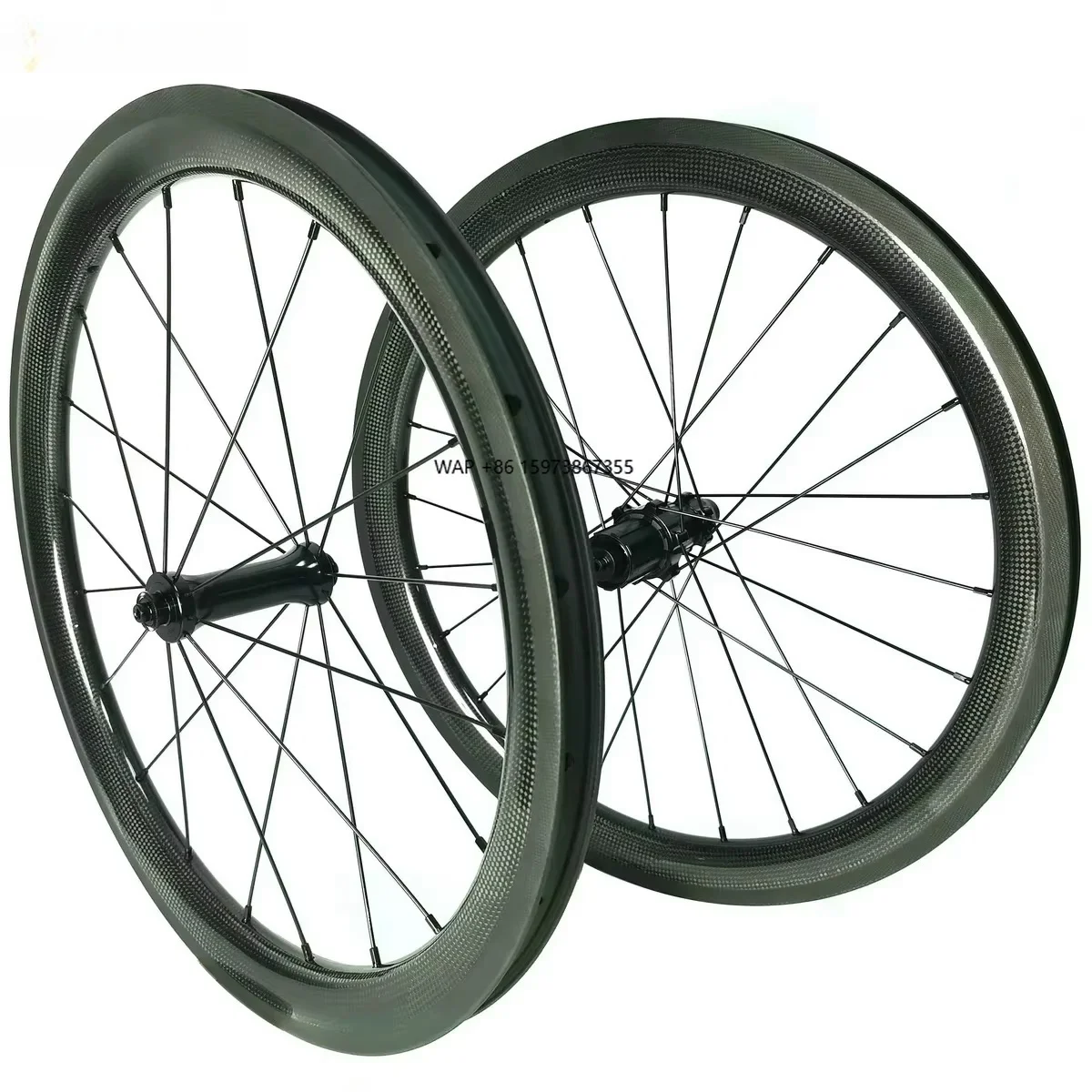 

20 Inch 451 Carbon Bike Wheels Rims Brake Tubeless Clincher BMX Bicycle Wheelset 38mm 45mm